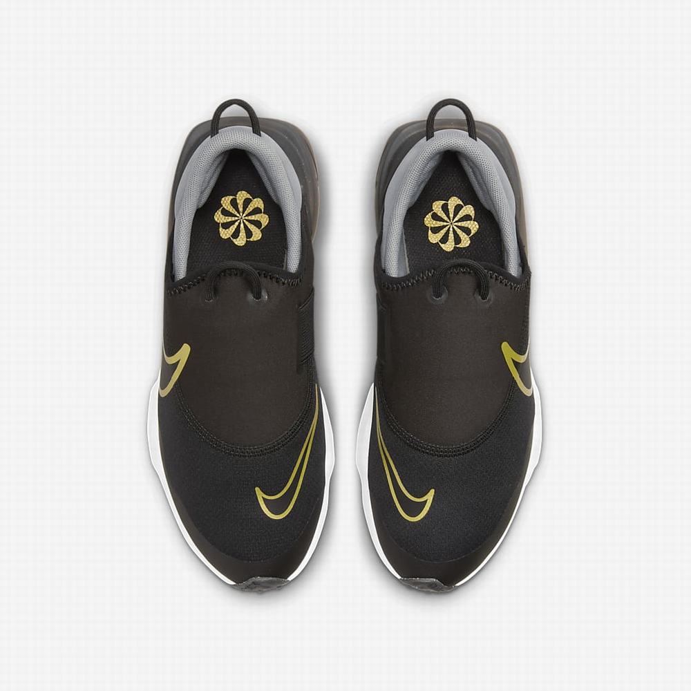 Nike Flow Gyerek Futócipő Fekete Szürke Fehér Metal Arany | NI7964-P58