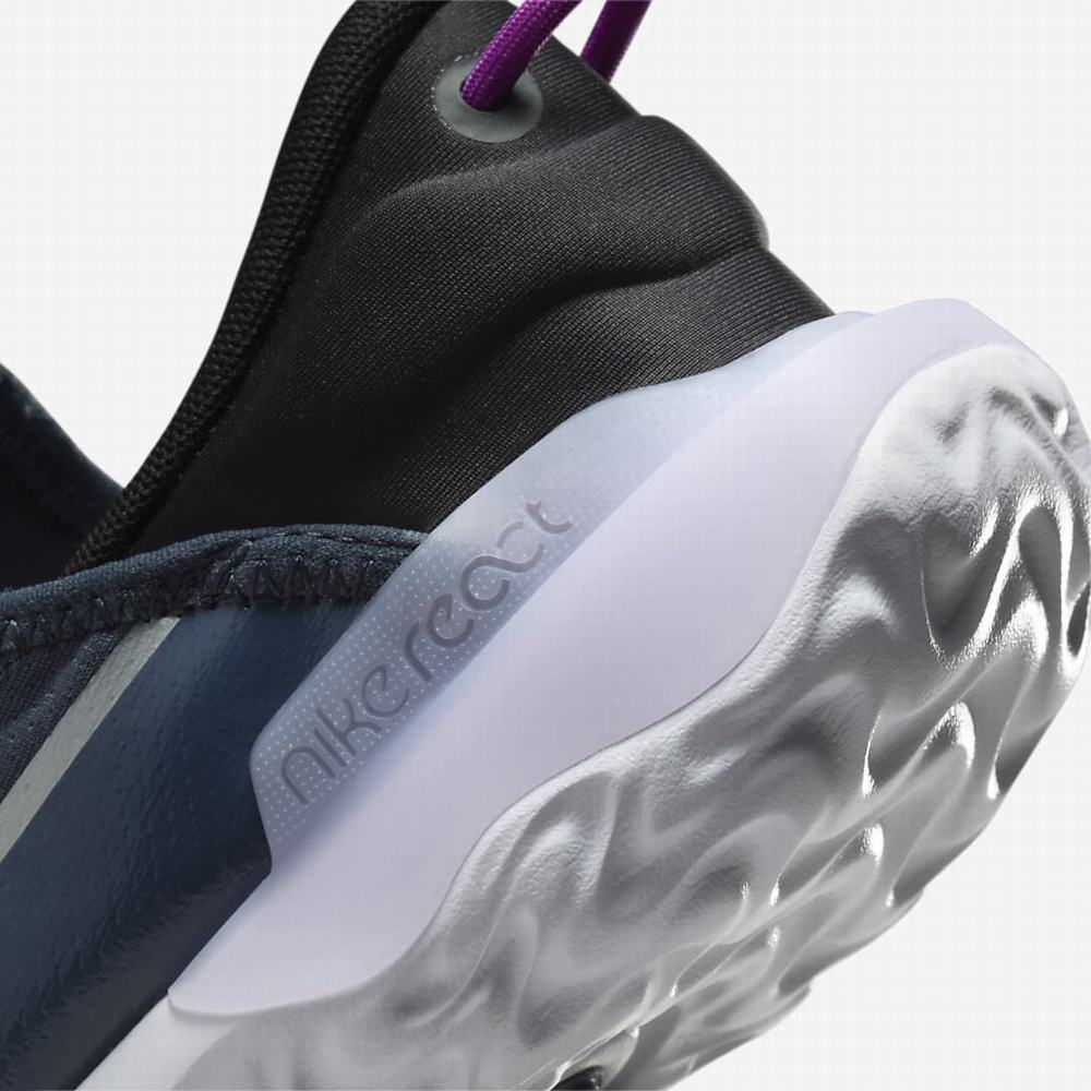 Nike Flow Gyerek Futócipő Kék Lila Metal Titán | NI2907-C48