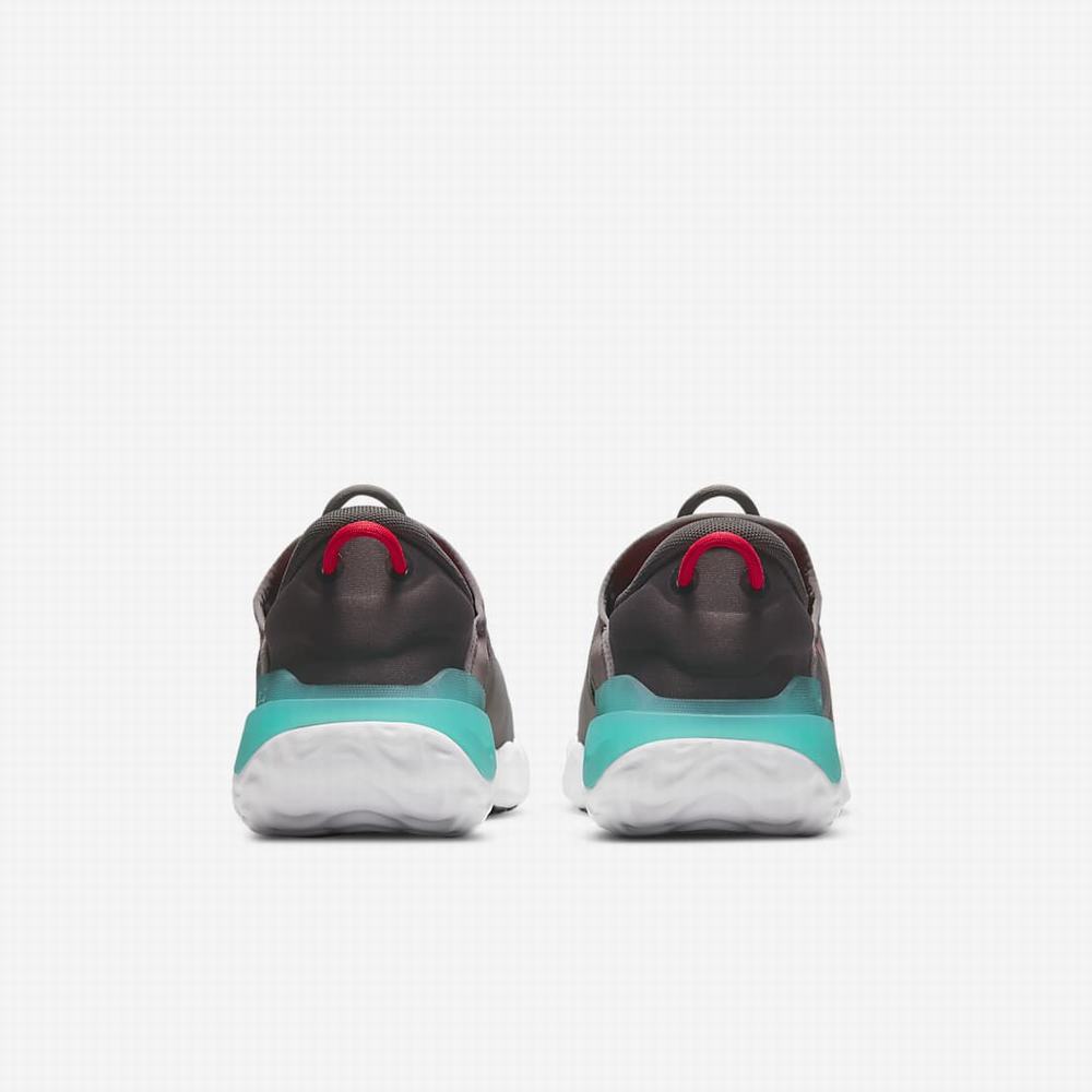 Nike Flow Gyerek Futócipő Szürke Világoskék Türkiz Piros | NI9480-Z78