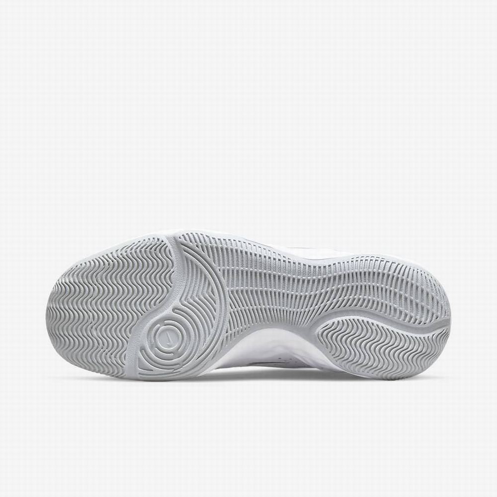 Nike Fly.By Mid 3 Férfi Kosárlabda Cipő Fehér Szürke | NI0761-R95