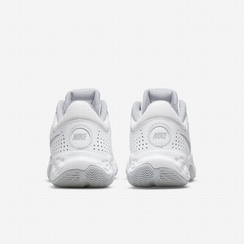Nike Fly.By Mid 3 Férfi Kosárlabda Cipő Fehér Szürke | NI0761-R95