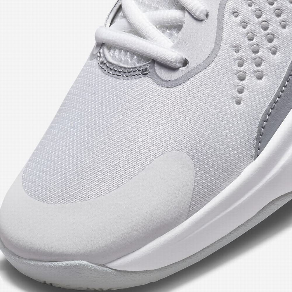 Nike Fly.By Mid 3 Férfi Kosárlabda Cipő Fehér Szürke | NI0761-R95