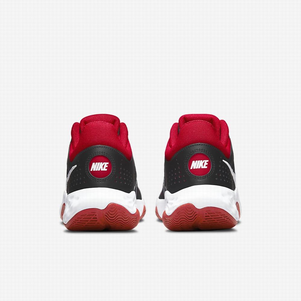 Nike Fly.By Mid 3 Férfi Kosárlabda Cipő Fekete Piros Fehér | NI5803-Y58