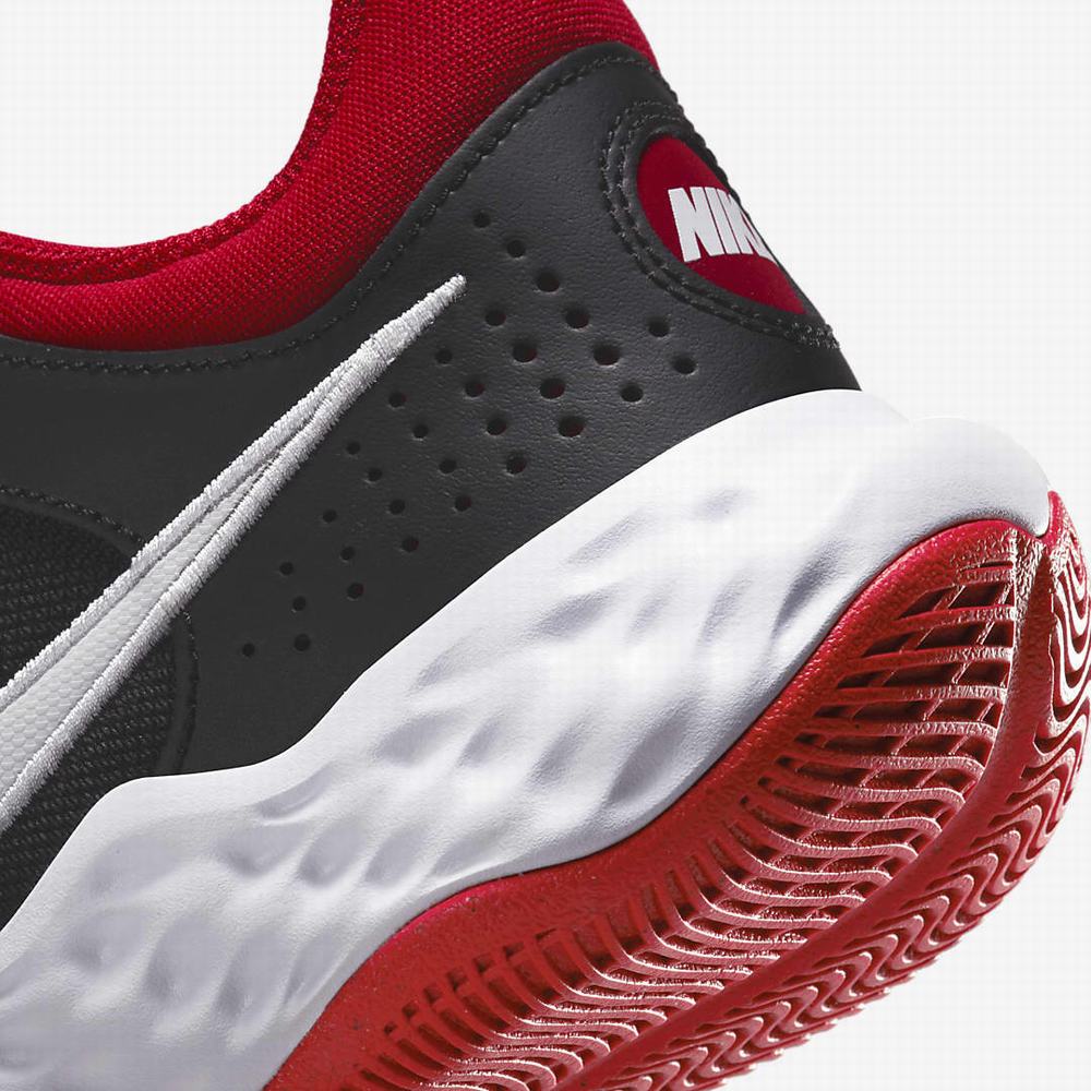 Nike Fly.By Mid 3 Férfi Kosárlabda Cipő Fekete Piros Fehér | NI5803-Y58