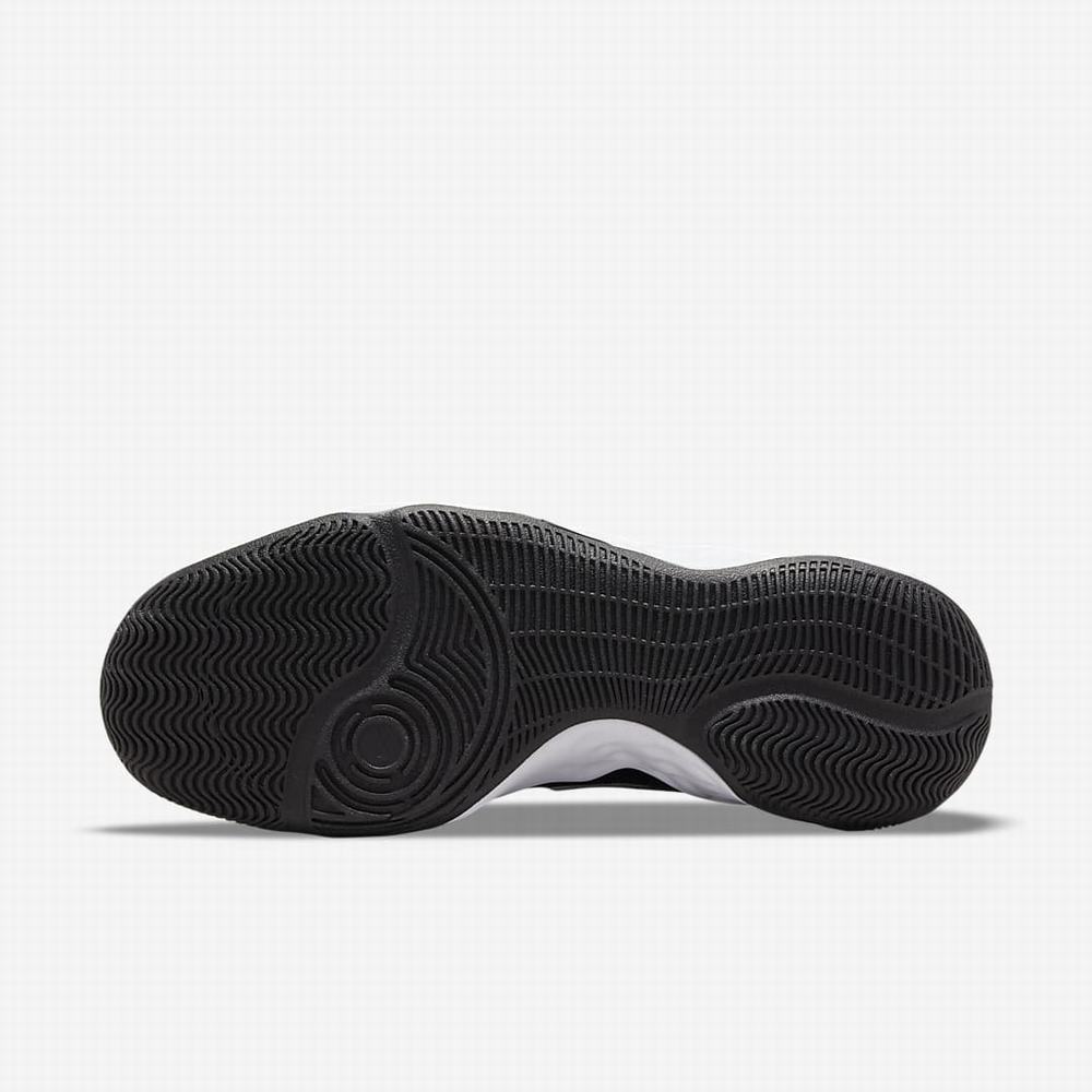Nike Fly.By Mid 3 Férfi Kosárlabda Cipő Fekete Fehér | NI9675-E41