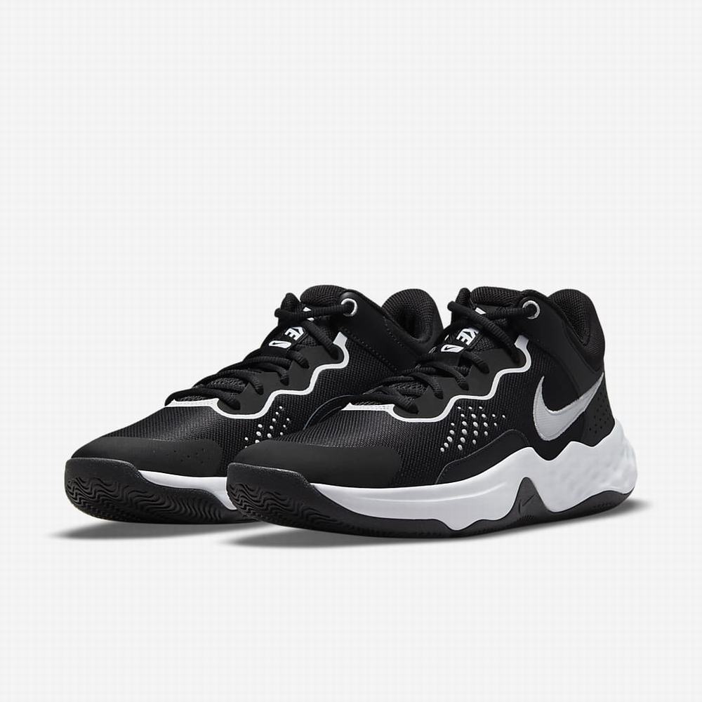 Nike Fly.By Mid 3 Férfi Kosárlabda Cipő Fekete Fehér | NI9675-E41