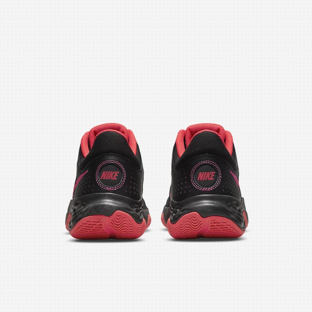 Nike Fly.By Mid 3 Női Kosárlabda Cipő Fekete Rózsaszín Piros | NI1823-M03