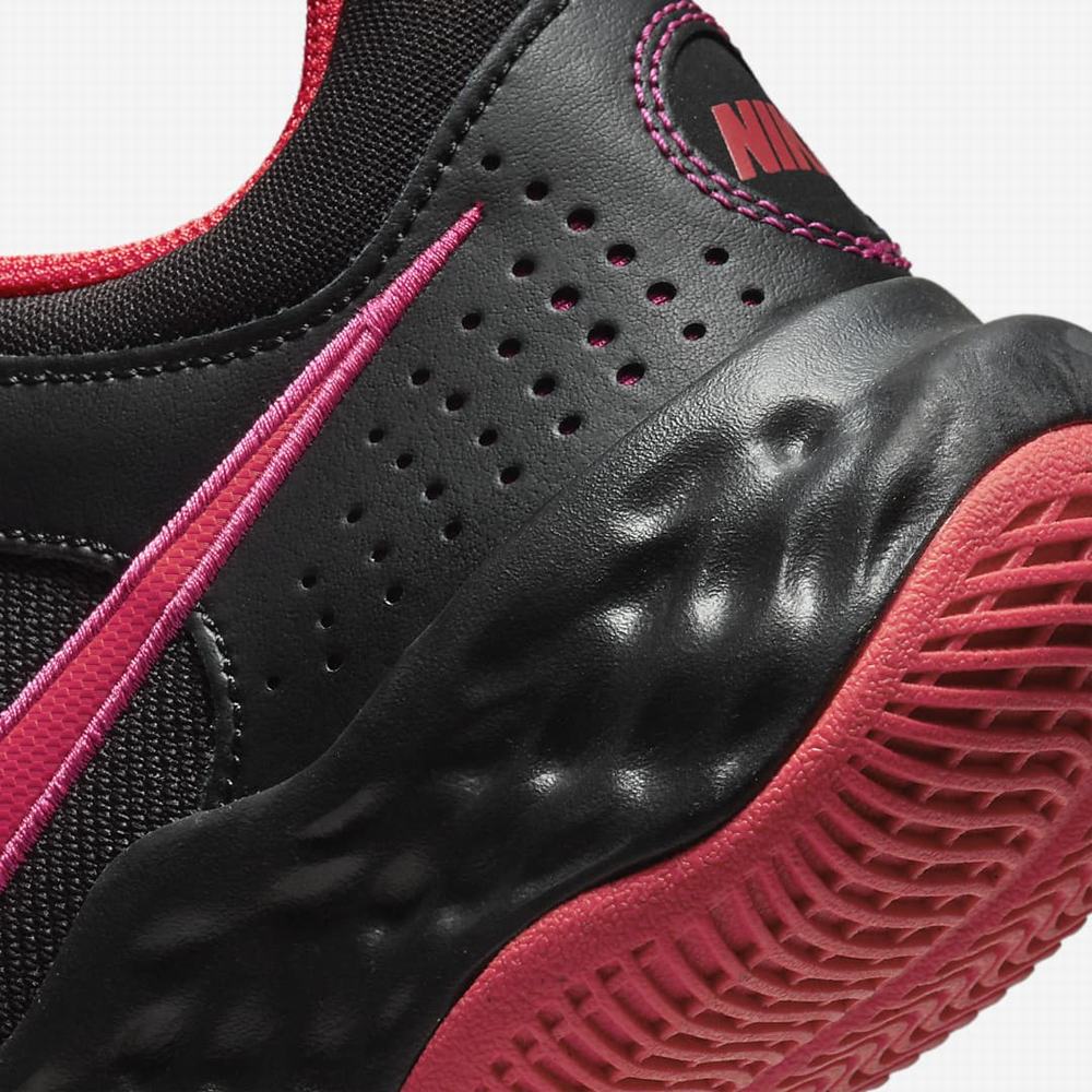Nike Fly.By Mid 3 Női Kosárlabda Cipő Fekete Rózsaszín Piros | NI1823-M03