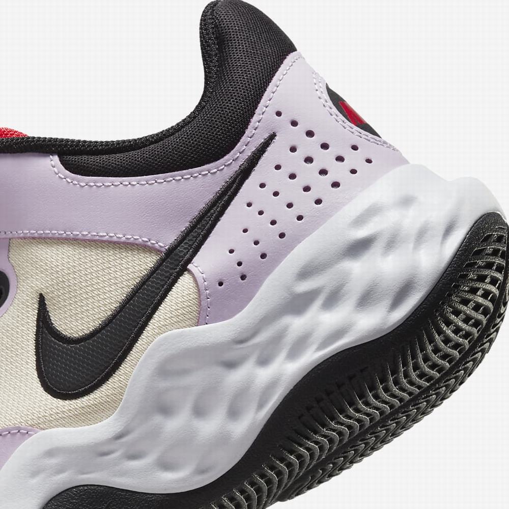 Nike Fly.By Mid 3 Női Kosárlabda Cipő Fehér Piros Fekete | NI8739-J32