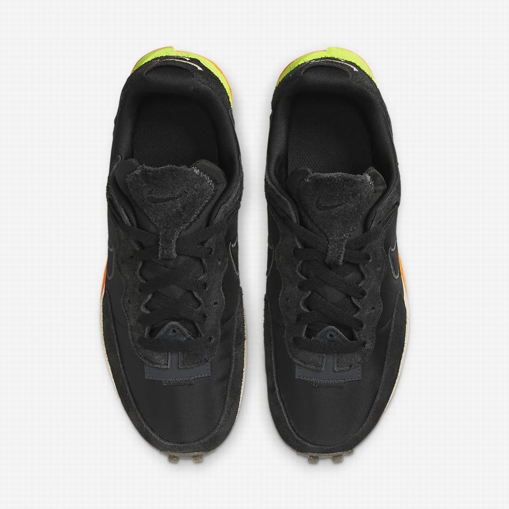 Nike Fontanka Waffle Női Utcai Cipő Fekete Sötétszürke Fekete | NI5064-K03