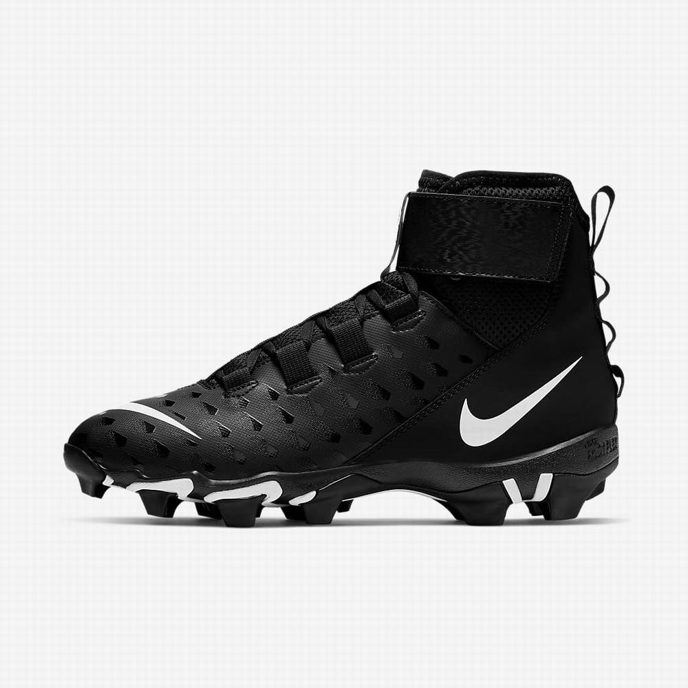 Nike Force Savage Shark 2 Férfi Focicipő Fekete Sötétszürke Fehér | NI5102-K10