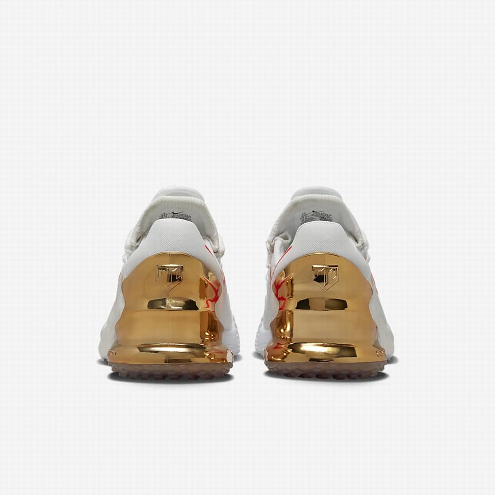 Nike Force Zoom Trout 8 Turf Férfi Baseball Cipő Fehér Fekete Világos Piros | NI7915-H84