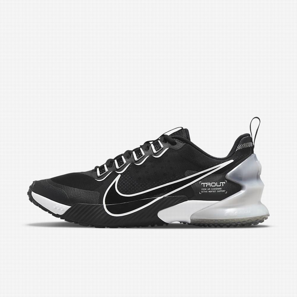 Nike Force Zoom Trout LTD Turf Férfi Baseball Cipő Fekete Türkiz Fehér | NI5269-F25