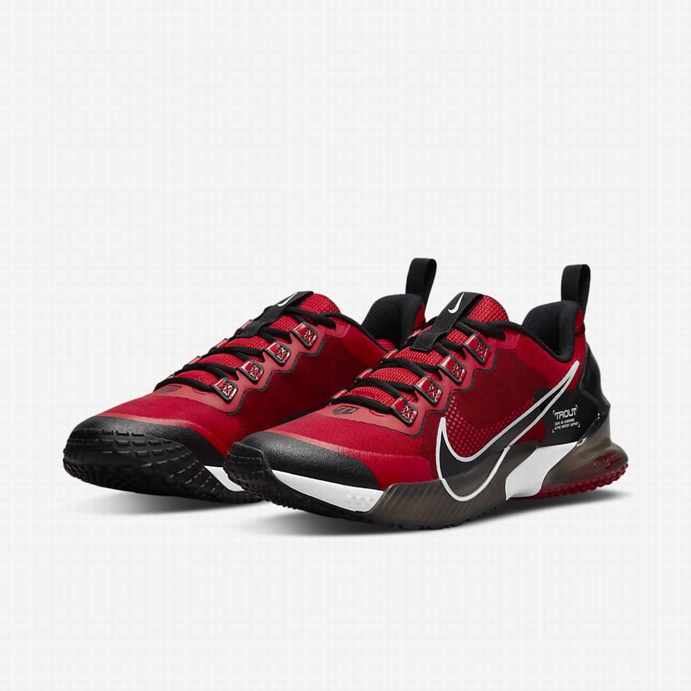 Nike Force Zoom Trout LTD Turf Férfi Baseball Cipő Piros Fehér Világos Piros Fekete | NI7012-A58