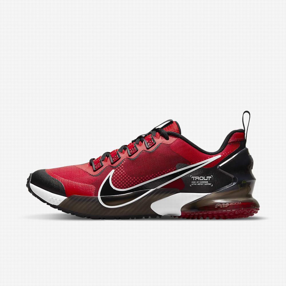 Nike Force Zoom Trout LTD Turf Férfi Baseball Cipő Piros Fehér Világos Piros Fekete | NI7012-A58