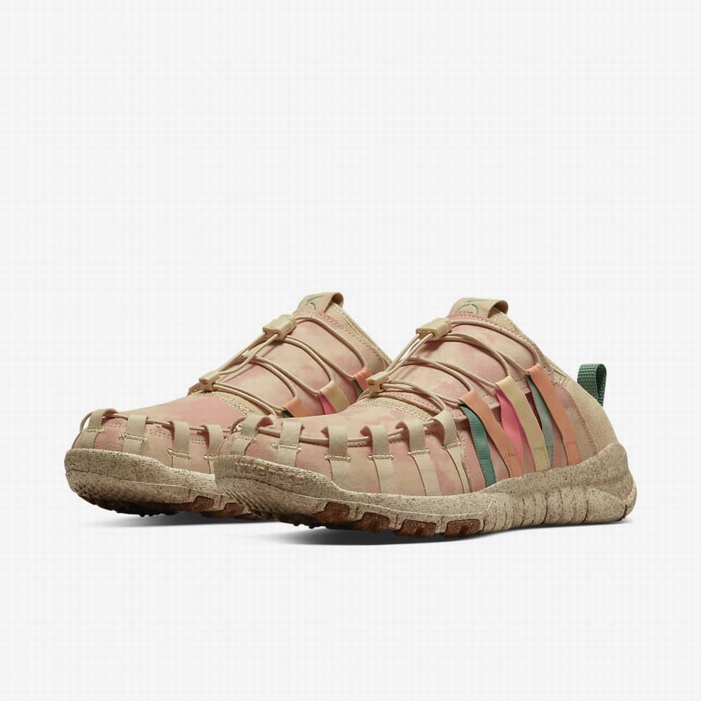 Nike Free Crater Trail Moc N7 Női Utcai Cipő Khaki Rózsaszín Narancssárga | NI7349-L72