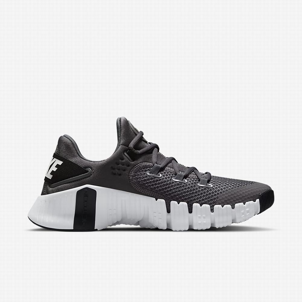 Nike Free Metcon 4 Férfi Edzőcipő Szürke Szürke Fehér Fekete | NI7968-B26