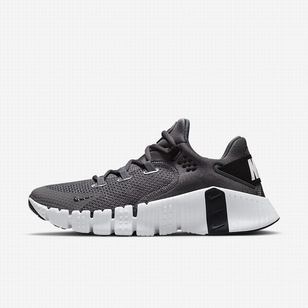 Nike Free Metcon 4 Férfi Edzőcipő Szürke Szürke Fehér Fekete | NI7968-B26
