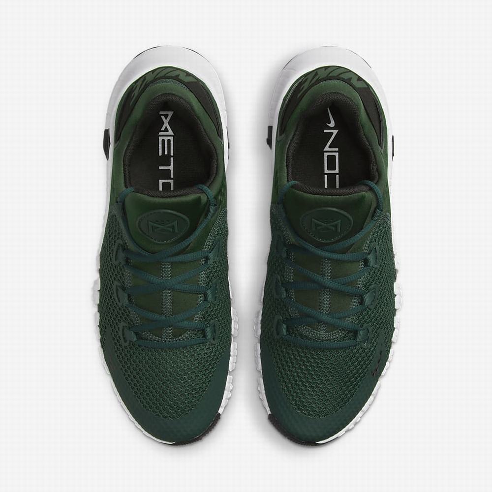Nike Free Metcon 4 Férfi Edzőcipő Zöld Fekete Fehér Zöld | NI0659-M25