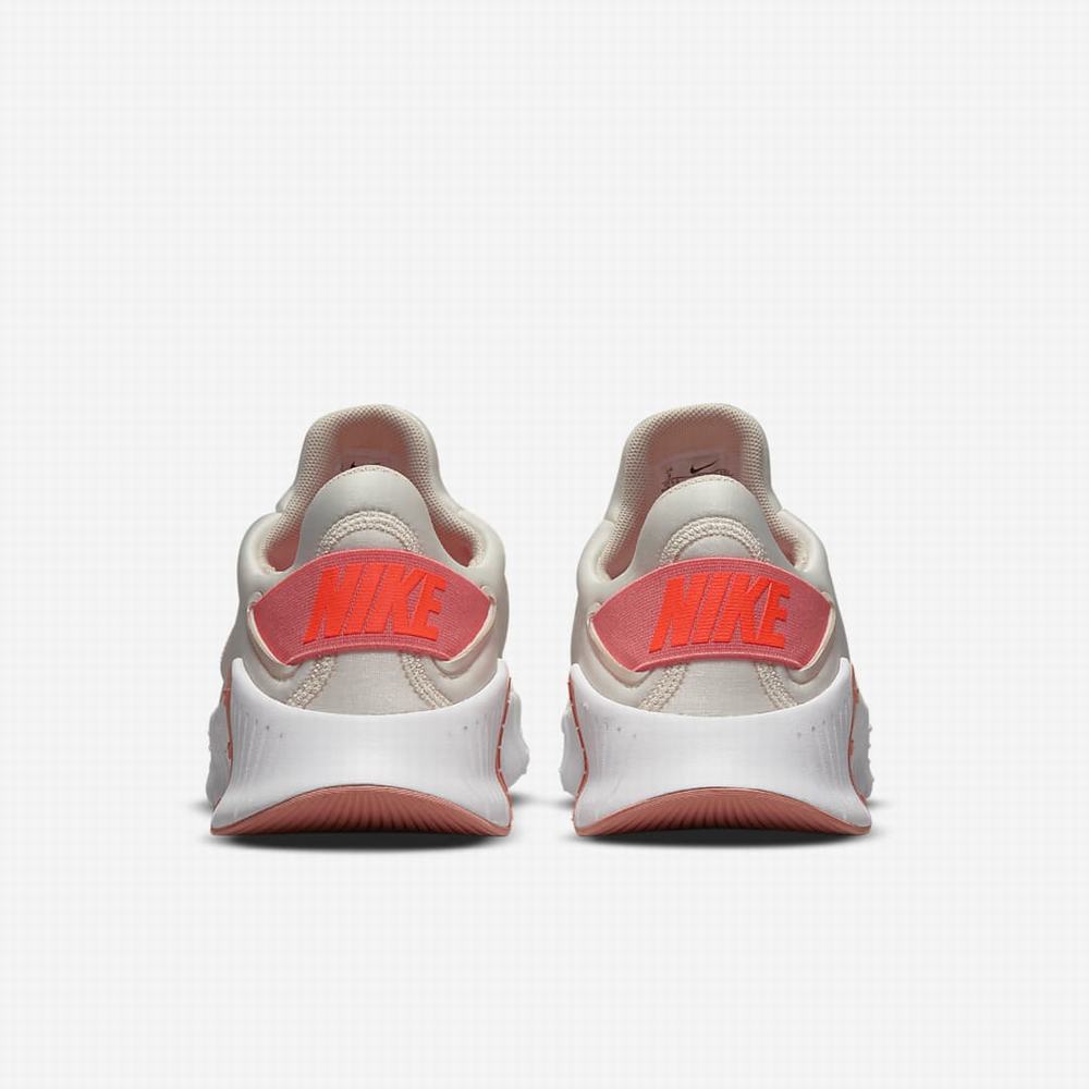 Nike Free Metcon 4 Női Edzőcipő Bézs Piros Fehér Narancssárga | NI6385-C65