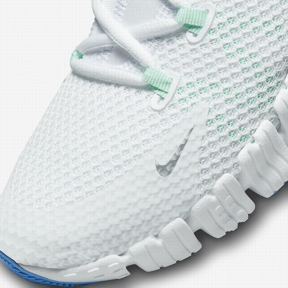 Nike Free Metcon 4 Női Edzőcipő Fehér Menta Kék Metal Titán | NI2458-X85