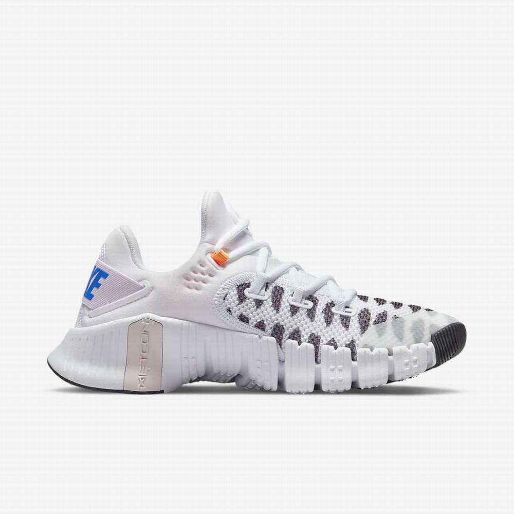 Nike Free Metcon 4 Női Edzőcipő Fekete Fehér Kék Sárga | NI1390-S50
