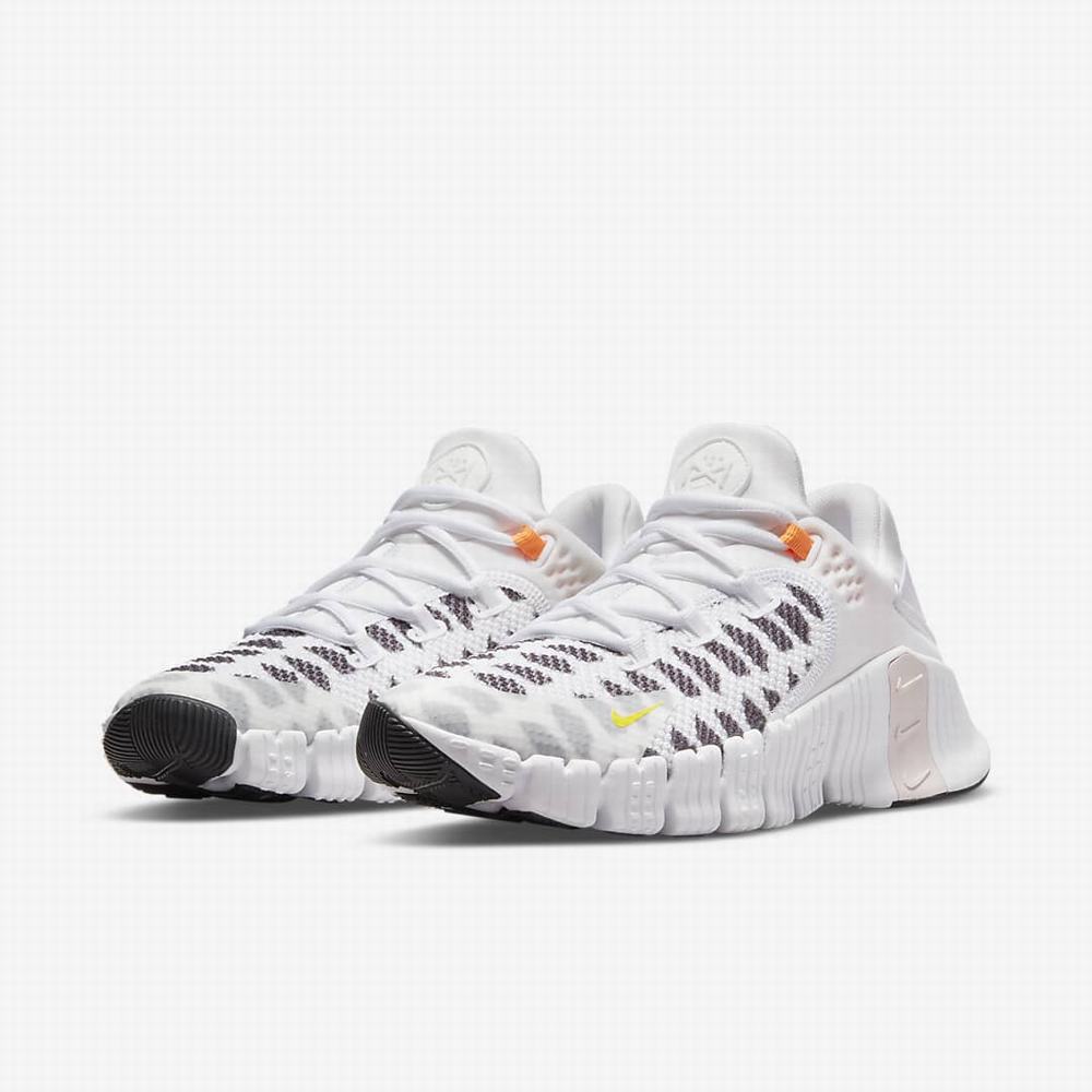 Nike Free Metcon 4 Női Edzőcipő Fekete Fehér Kék Sárga | NI1390-S50