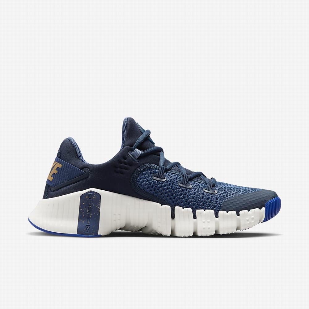 Nike Free Metcon 4 Női Edzőcipő Sötétkék Szürke | NI4806-W49