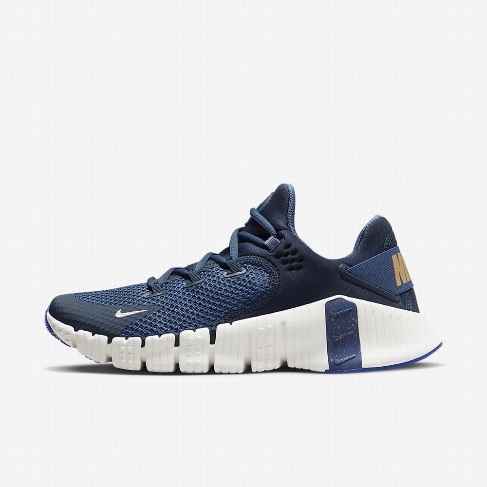 Nike Free Metcon 4 Női Edzőcipő Sötétkék Szürke | NI4806-W49