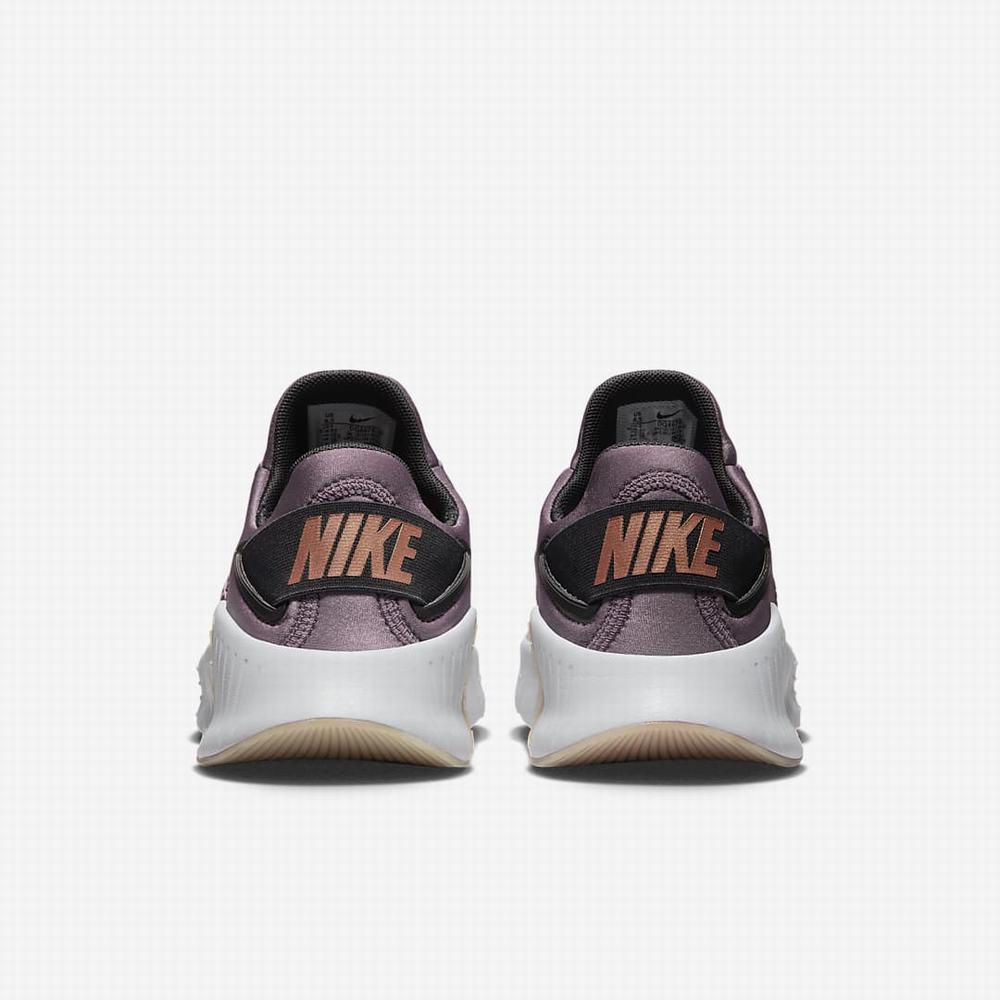 Nike Free Metcon 4 Premium Női Edzőcipő Lila Sötétszürke Metal Arany Metal Réz | NI2638-H29