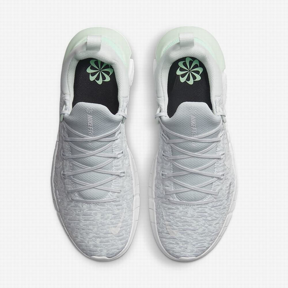 Nike Free Run 5.0 Női Futócipő Platina Zöld Menta Fehér | NI7386-R59