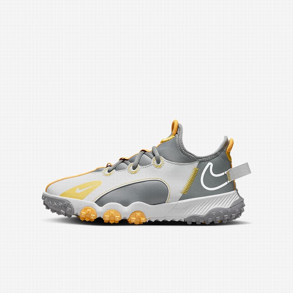 Nike Future Field Gyerek Focicipő Szürke Narancssárga Sárga | NI2573-X81