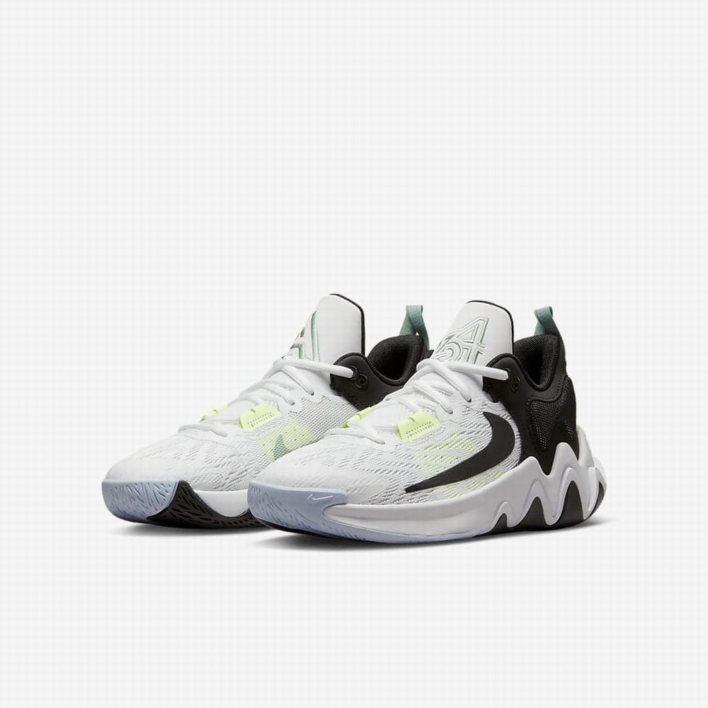 Nike Giannis Immortality 2 Gyerek Kosárlabda Cipő Fehér Szürke Fekete | NI8963-F28