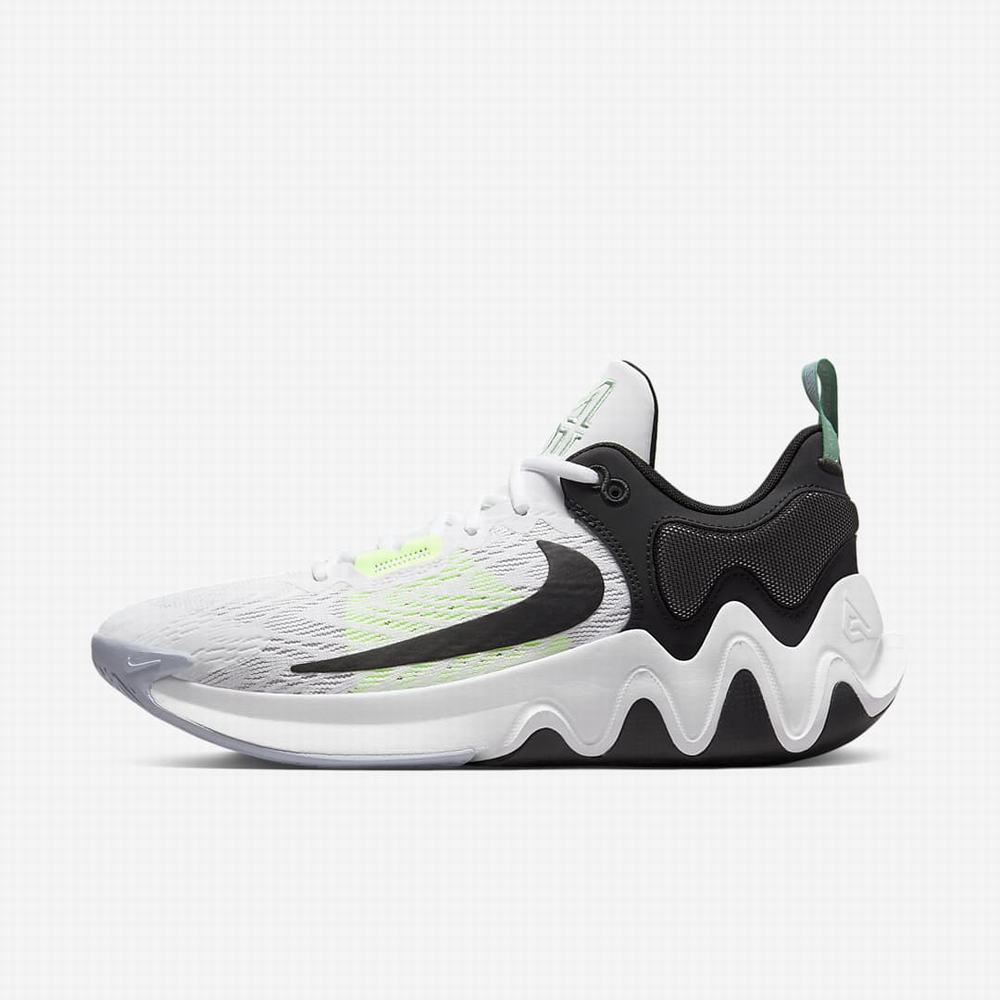 Nike Giannis Immortality 2 Női Kosárlabda Cipő Fehér Szürke Fekete | NI7061-F78