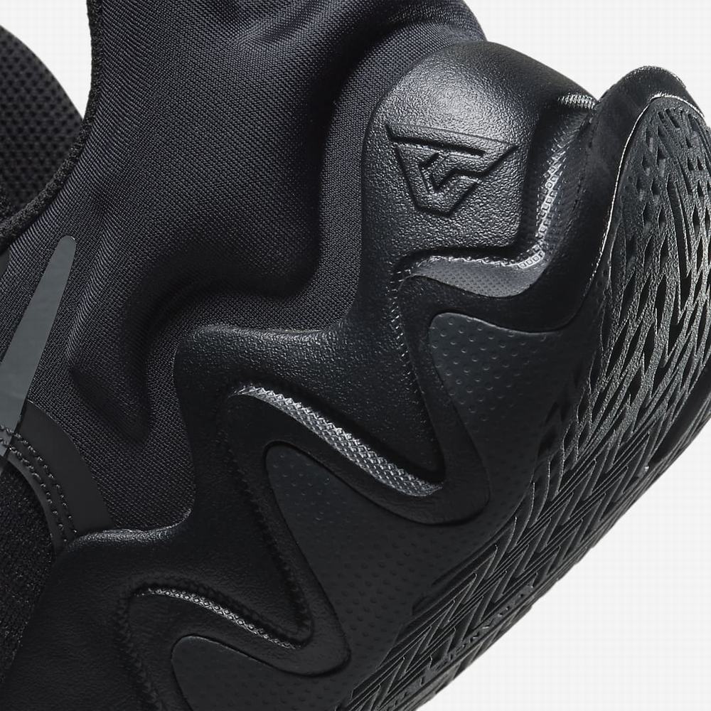 Nike Giannis Immortality Női Kosárlabda Cipő Fekete Sötétszürke Szürke | NI0752-M80