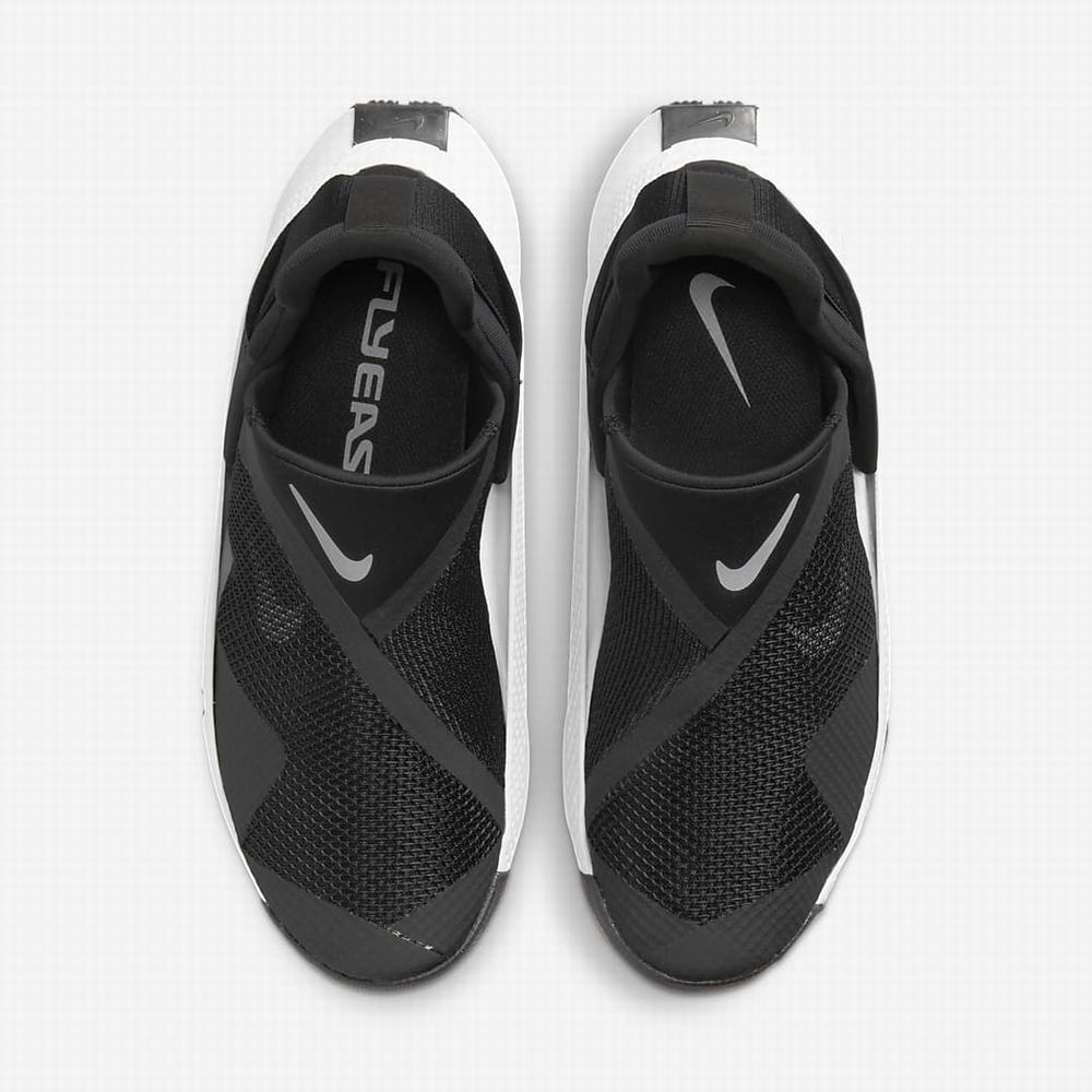 Nike Go FlyEase Férfi Utcai Cipő Fekete Fehér | NI0841-L56