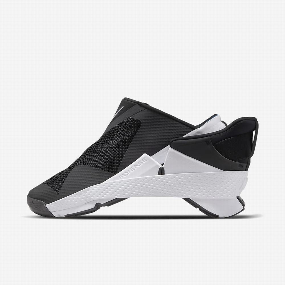 Nike Go FlyEase Férfi Utcai Cipő Fekete Fehér | NI0841-L56
