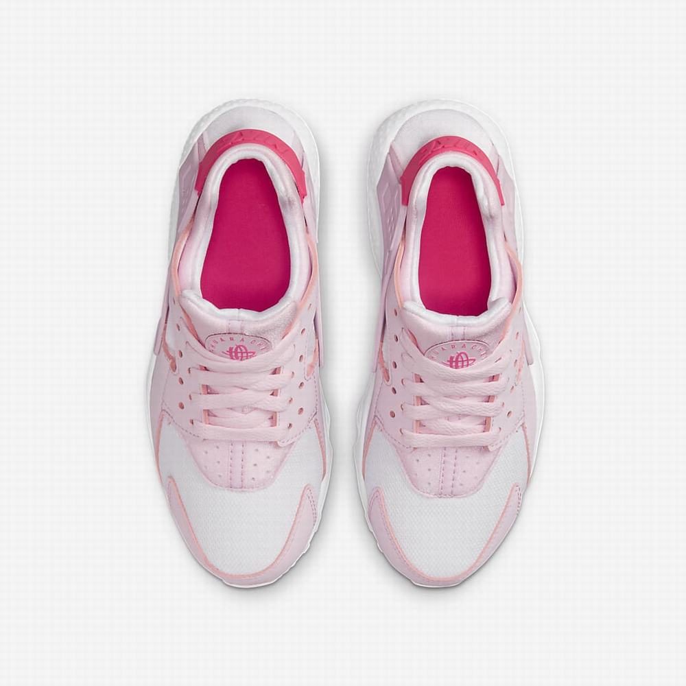 Nike Huarache Run Gyerek Utcai Cipő Rózsaszín Fehér Rózsaszín | NI0289-S19