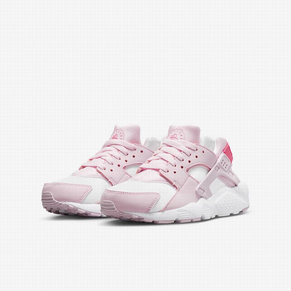 Nike Huarache Run Gyerek Utcai Cipő Rózsaszín Fehér Rózsaszín | NI0289-S19