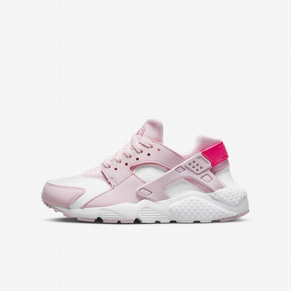 Nike Huarache Run Gyerek Utcai Cipő Rózsaszín Fehér Rózsaszín | NI0289-S19