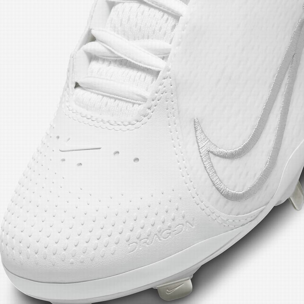 Nike Hyperdiamond 4 Elite Női Softball Cipő Fehér Platina Szürke | NI6027-D96