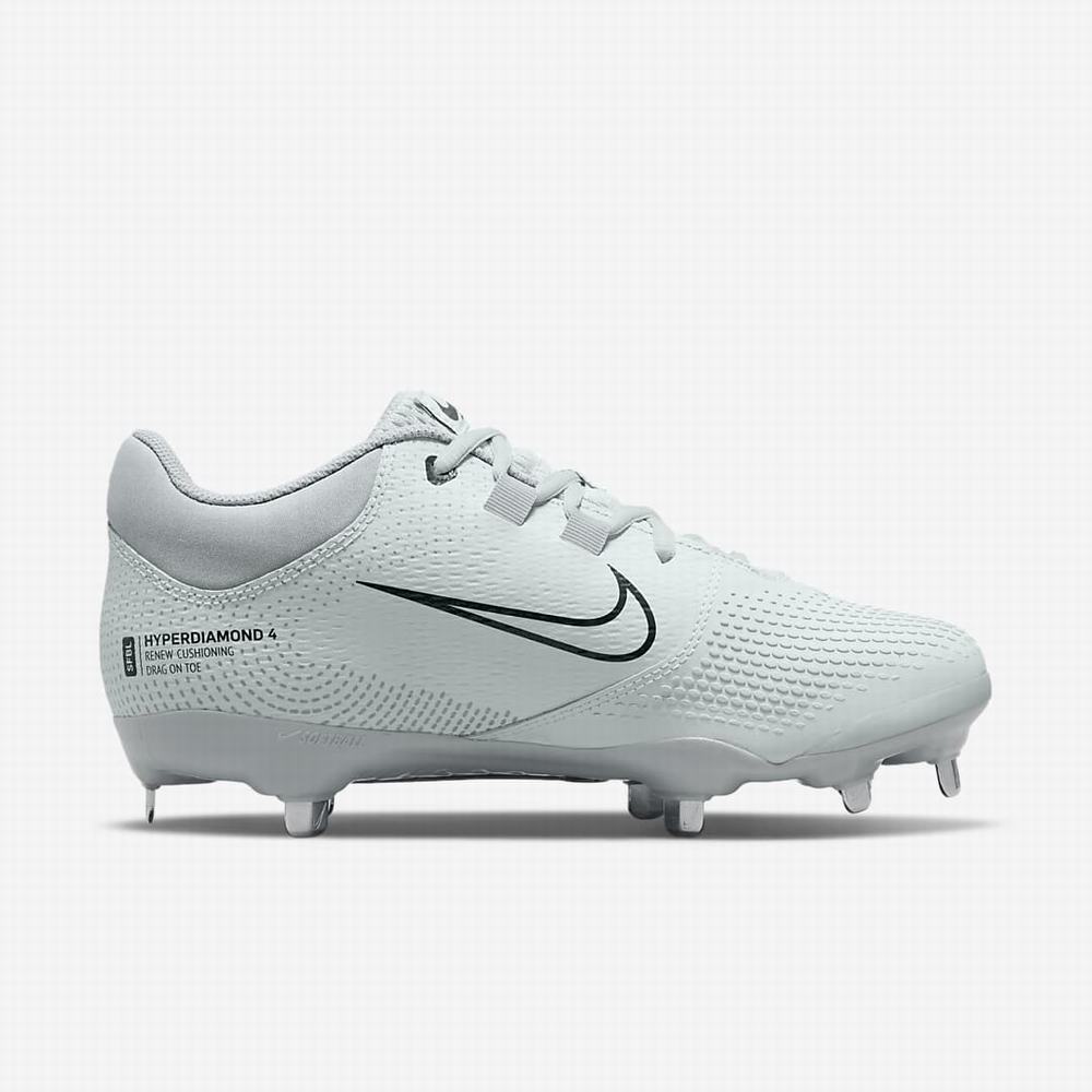 Nike Hyperdiamond 4 Pro Női Softball Cipő Platina Szürke Sötétszürke | NI7310-B63