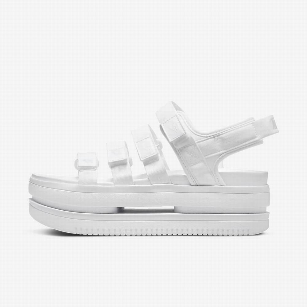 Nike Icon Classic Női Szandál Fehér Platina | NI5476-C48