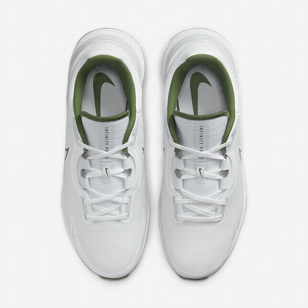 Nike Infinity Pro 2 Férfi Golf Cipő Fehér Platina | NI3617-L74