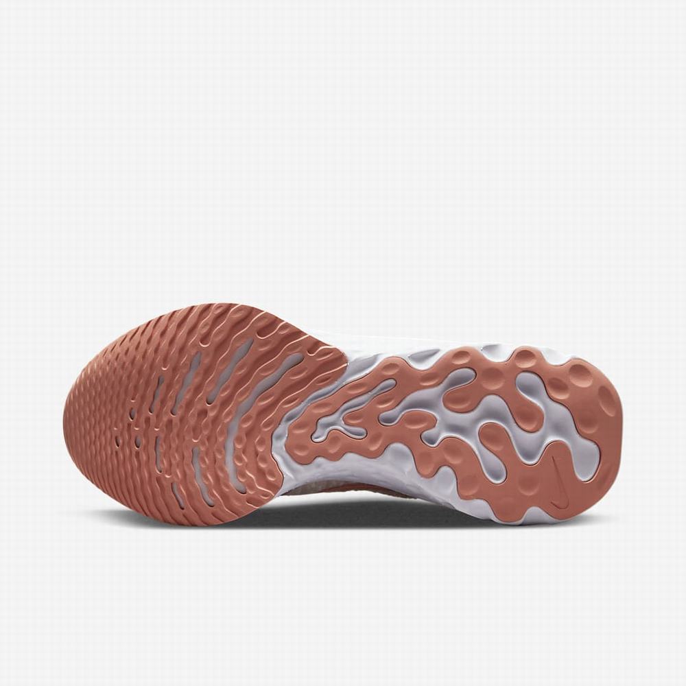 Nike Infinity React 3 Női Futócipő Bézs Rózsaszín | NI2813-G23