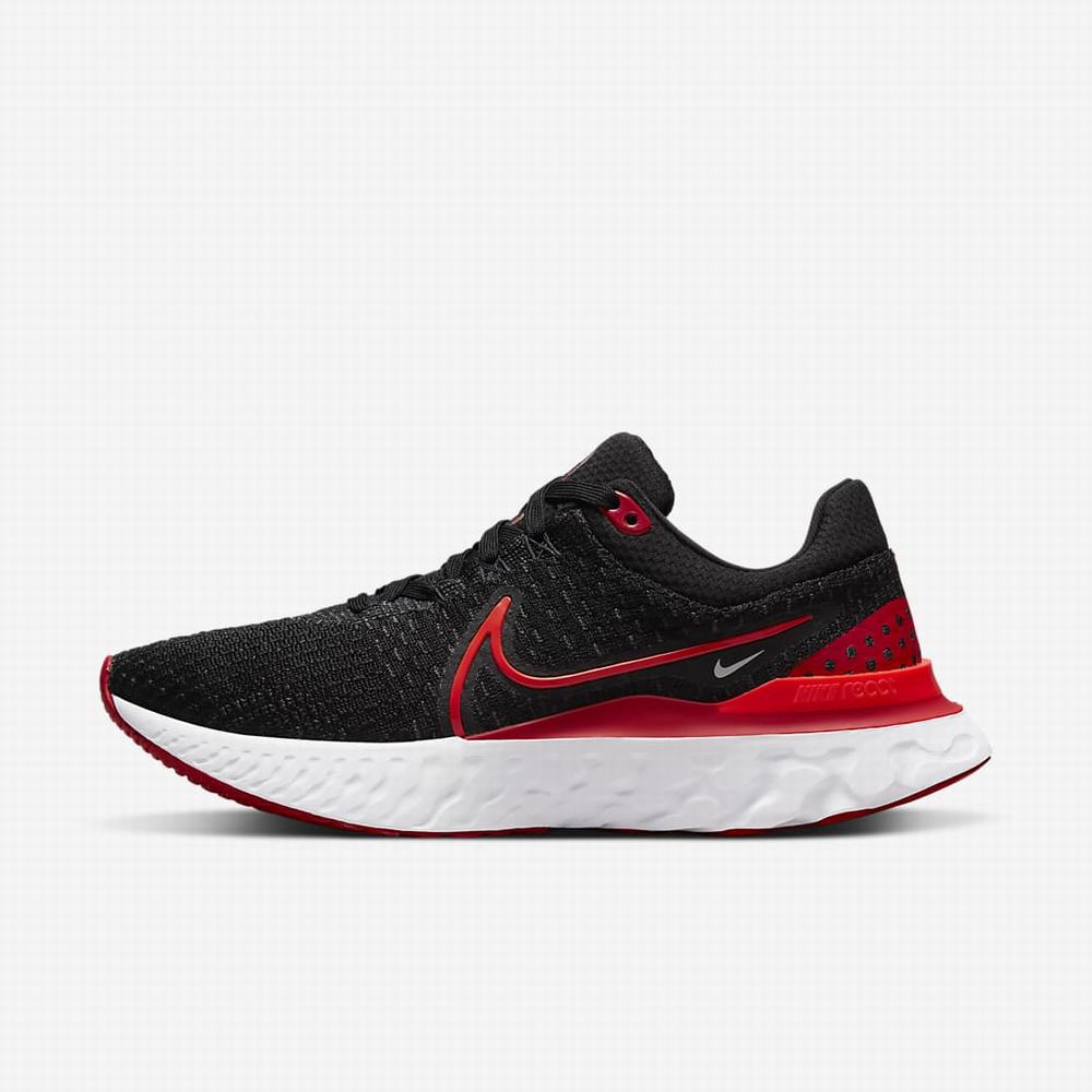 Nike Infinity React 3 Női Futócipő Fekete Piros Fehér Világos Piros | NI8201-K03