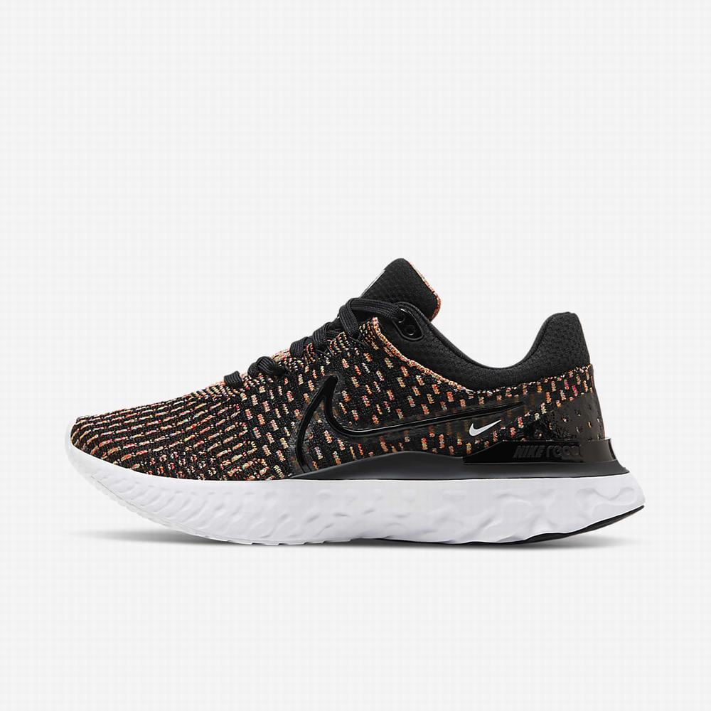 Nike Infinity React 3 Női Futócipő Fekete Kék Rózsaszín Fehér | NI8546-D06