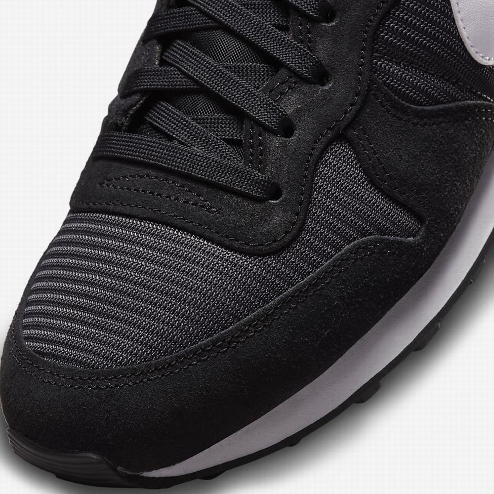 Nike Internationalist Női Utcai Cipő Fekete Sötétszürke Fehér | NI1720-C38