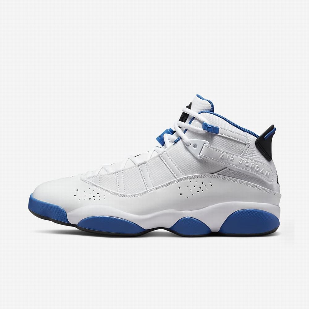 Nike Jordan 6 Rings Férfi Utcai Cipő Fehér Sötétkék Fehér Fekete | NI4381-G54