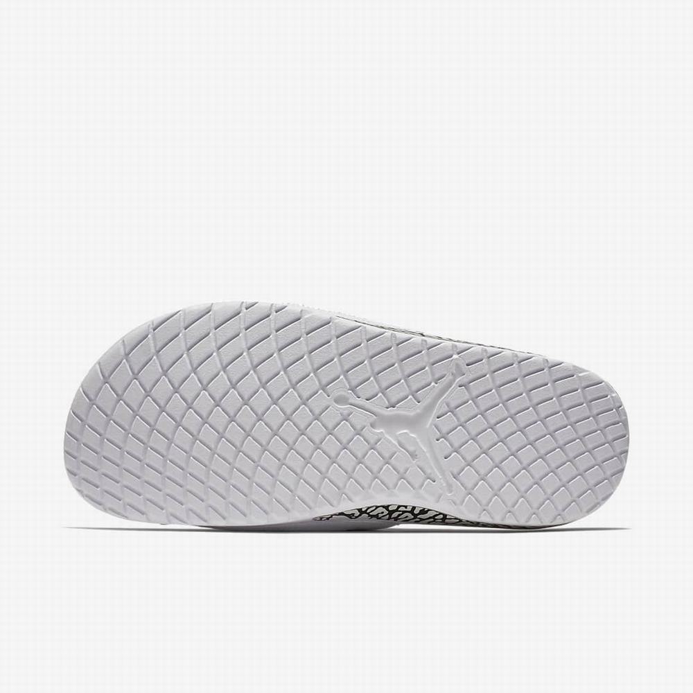 Nike Jordan Hydro III Retro Férfi Papucs Fehér Piros Szürke Piros | NI1798-X36